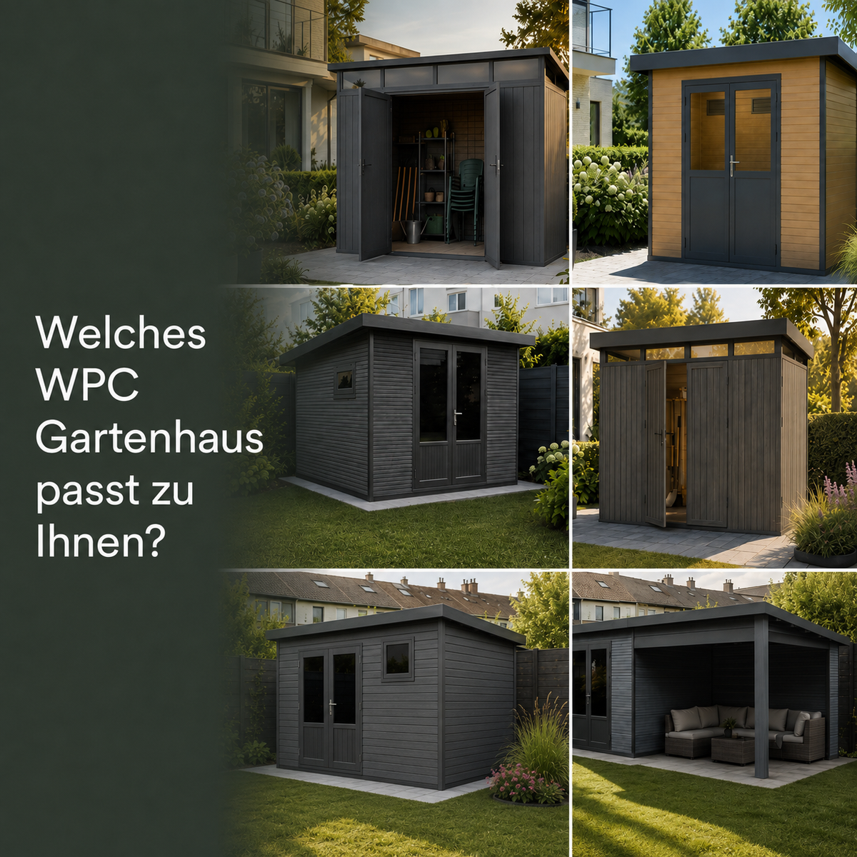 WPC-Gartenhäuser im Vergleich: Welches Modell passt zu Ihnen?