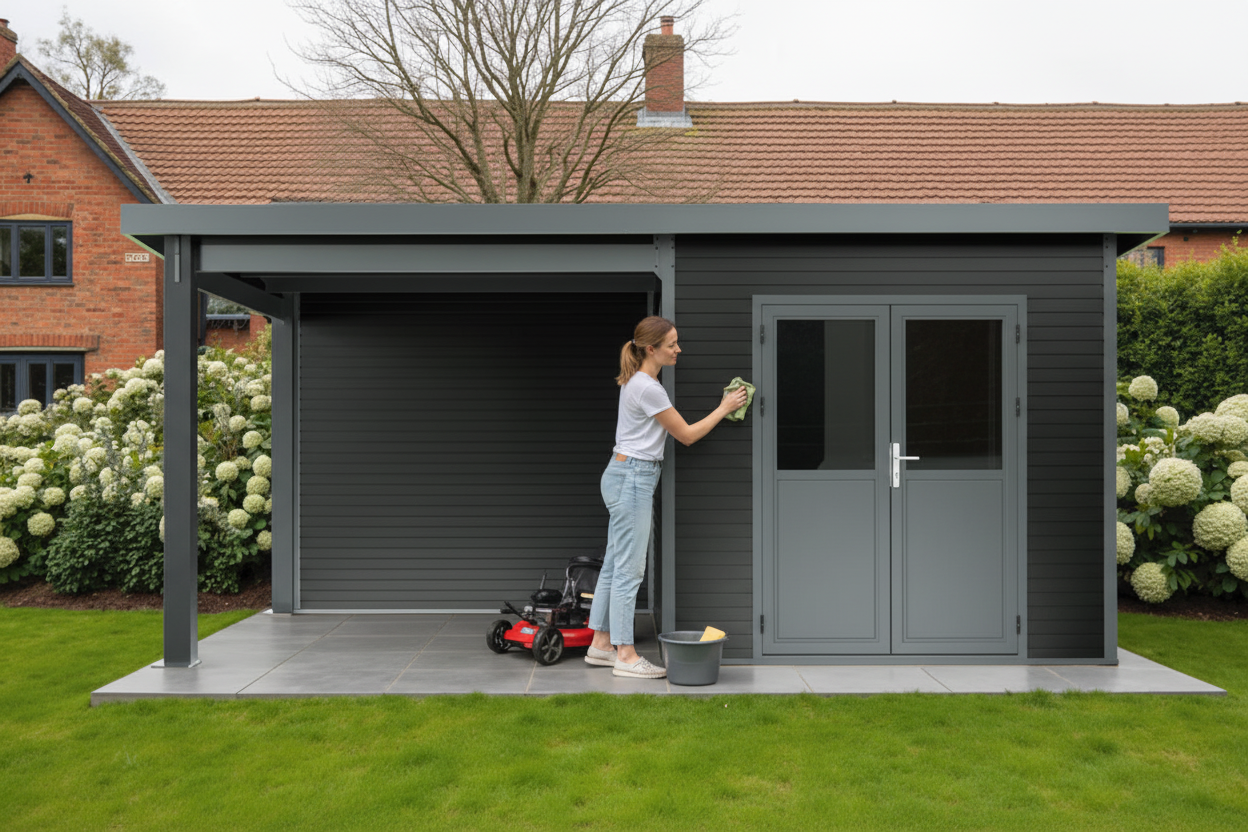WPC Gartenhaus Pflege – Wie pflegeleicht ist ein WPC Gartenhaus wirklich?