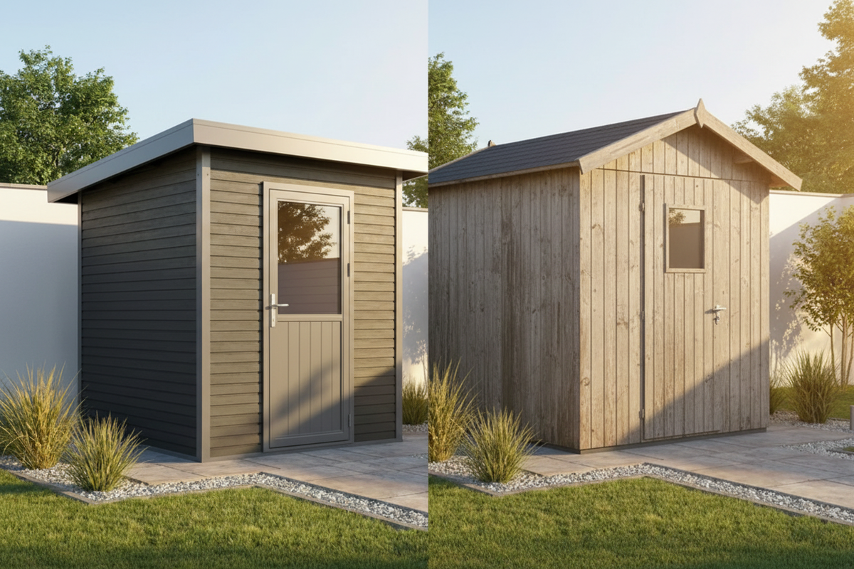 WPC oder Holz? Welches Gartenhaus passt besser?