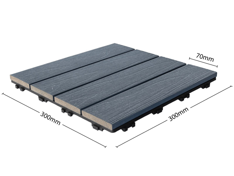 Bodenfliesen-Set Paket für WPC Gartenhaus Lignum 2924  (Lieferzeit 8 - 10 Wochen)